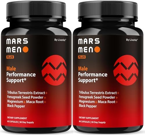 (2 Pack) Mars Men Plus – MarsMen Plus Supplement Natural Support Capsules, MarsMen Plus Vitamin Advanced Formula, Mars Man Plus Premium Multivitamin Overall Health Wellness, 120 Capsules for 2 Months