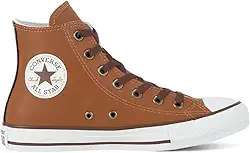 Tênis Converse All Star Chuck Taylor Cano Alto Couro Feminino (Marrom, BR, Adulto, Numérico, 36)