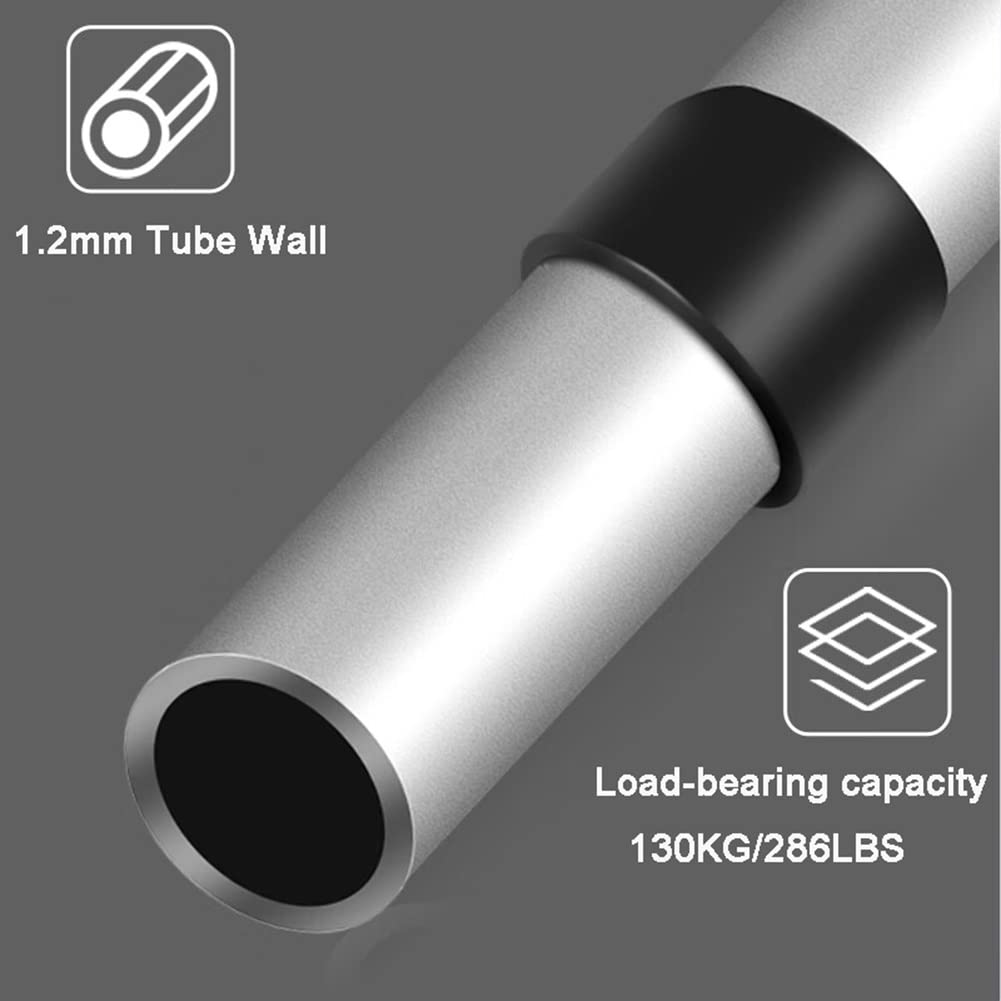 Muletas de Antebrazo para Adultos, Muletas de Aluminio Plegables para Caminar, Altura Ajustable, Puño Abierto, Empuñadura Ergonómica (Color : Silver, Size : 1 Pair)