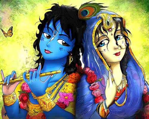 Image of TULIP N TURTLE Krish Diy Acrylic Paint By Number Kit For Adults Kids Beginner Number Painting Kit Diy Canvas Painting By Number Wall Decoration Diy Painting Kit For Adults,Multi-Coloured