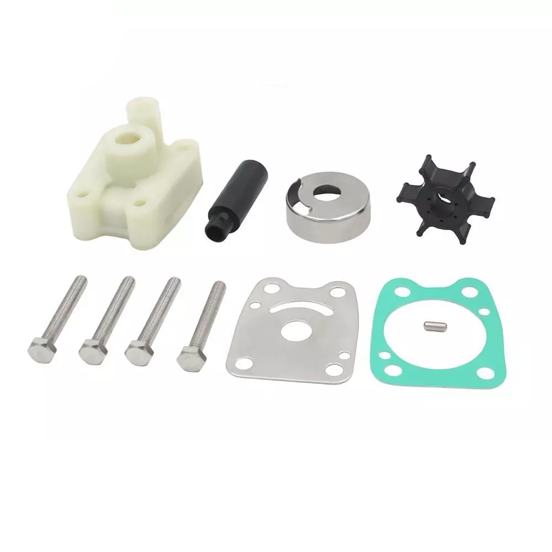 6E0-W0078-00 Reparatursatz für Wasserpumpenlaufrad mit Gehäuseersatz für Yama-ha Außenbordmotor 4 5 6 PS 4A 5C F4 F6 Schiffsmotor 6E0-W0078 6E0-W0078-A2