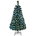 Produktbild COSTWAY 90/120/150/180cm Künstlicher Weihnachtsbaum mit Glasfaser-Farbwechsler, Tannenbaum PVC Nadeln, Christbaum ideal für Zuhause, Büro, Geschäfte und Hotels, Grün (120cm)