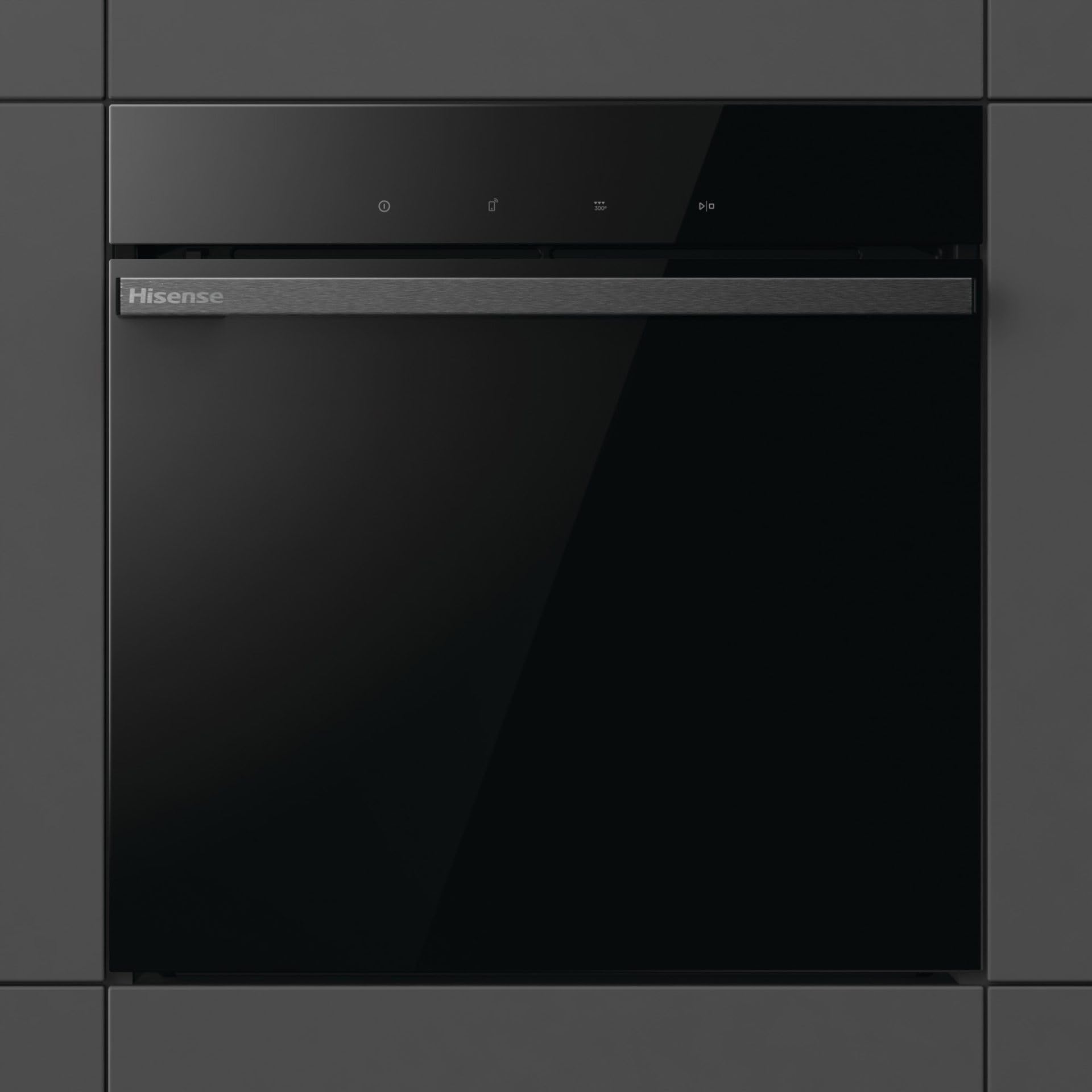 Hisense BI65346PDBGWIFI - Forno, Even Bake 77L, cottura congelata, modalità Air Fry, modalità Pizza, programmi Auto, porta rimovibile, Wi-Fi - Connect Life