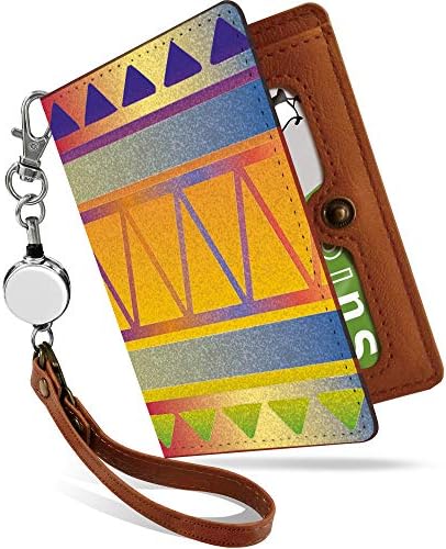 Amazon パスケース 定期入れ リール付き かわいい ネイティブ柄 カラフル オルテガ柄 二つ折り 中がみえない おしゃれ レディース トライバル柄 マルチカラー ネイティブ柄 カラフル Ps Pretimo 定期入れ