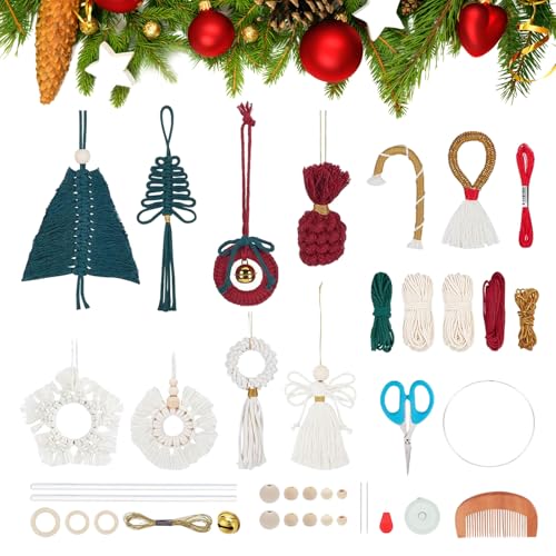 DIY Macrame Ornaments Christmas Kit