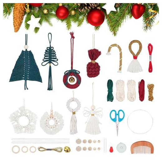 DIY Macrame Ornaments Christmas Kit
