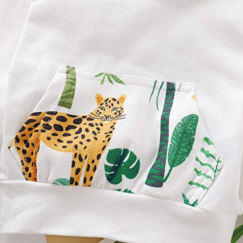 Borlai Pasgeboren babykleding pak lange mouwen hoodie schattige cartoon print top en broek outfits voor 0-18 maanden… - Image 8