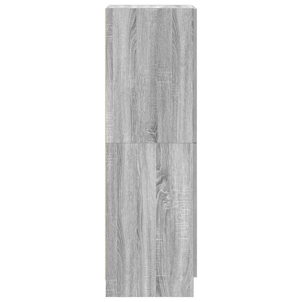 vidaXL Mueble de Cocina Madera ingeniería Gris Sonoma 38x41,5x131,5 cm
