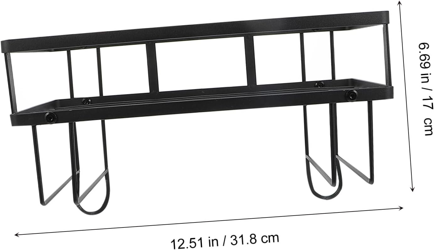 Single Layer Over the Toilet Storage Rack Carbon Steel Bathroom Shelf Design Elegant Space Saver for