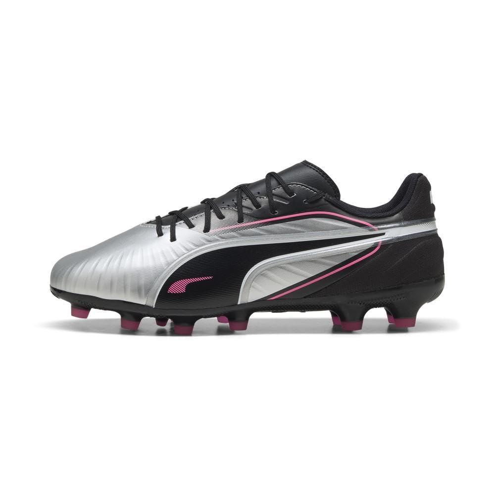PUMA(???) Men's Soccer Cleats, 25 Spring Summer Color Puma Silver/Puma Black/Sun Track/Puma White (02), 24.5 cm