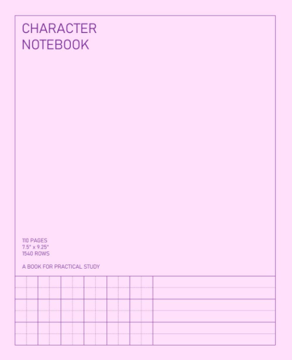 Character Notebook: Chinese hanzi, Japanese kanji, Korean hanja, paper writing practice journal