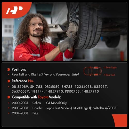 A-Premium Rear Brake Drums and Shoes Set Compatible with Toyota Models by A-Premium - Used condition - Image 2