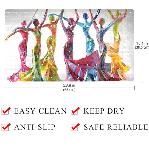Tapete antideslizante para bañera de PVC resistente con diseño funcional 5
