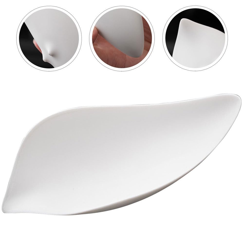 BESTonZON Teeschaufel Aus Keramik 14.7X6X3Cm Kleiner Teelöffel Für Losen Tee Und Gewürze Küchenzubehör Mit Glatten Kanten Für Teezeremonie Und Haushalt