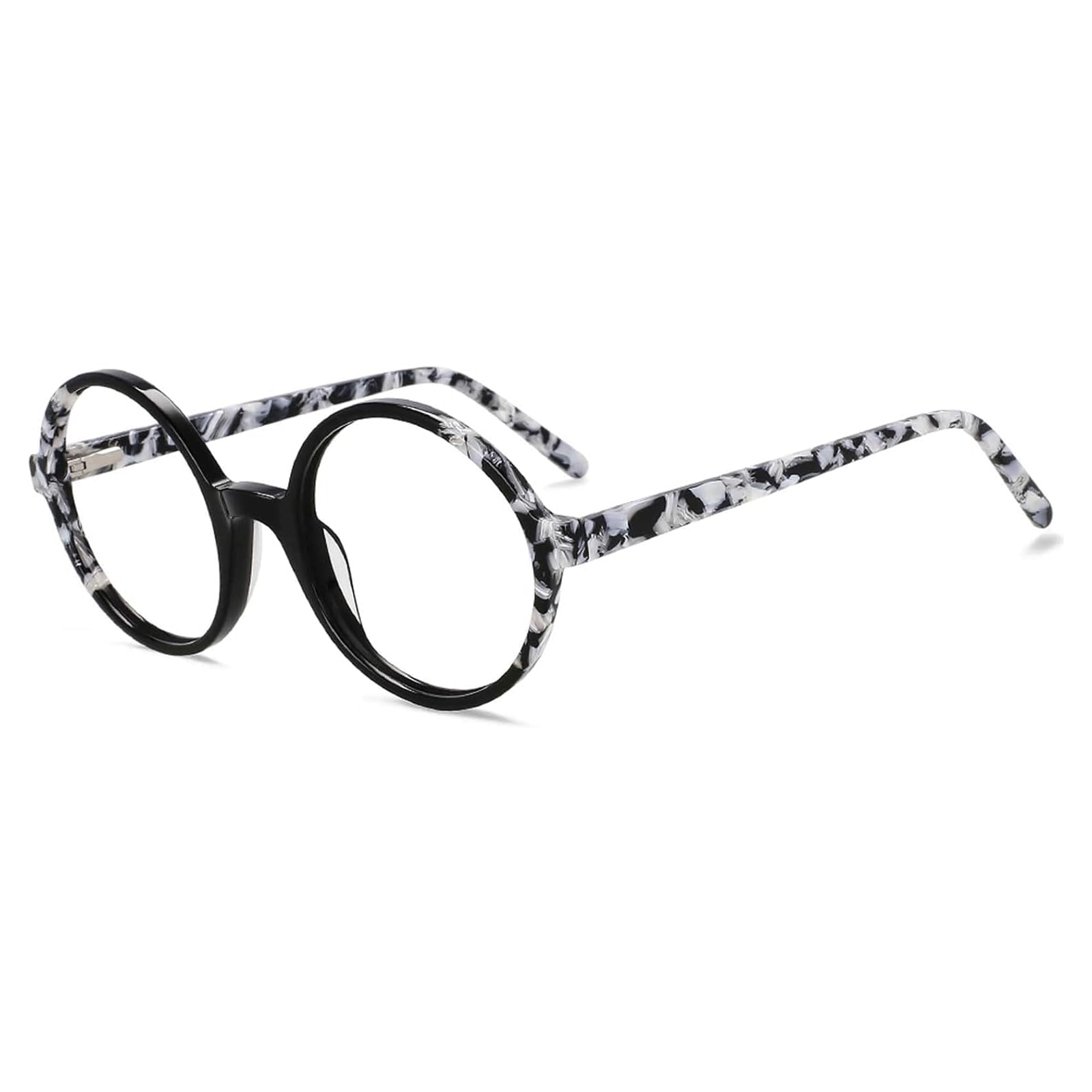 Blokowanie ramy okularów do czytania, Oprawki okularowe z octanu, okrągłe, unisex, wielokolorowe, 139 x 135 mm