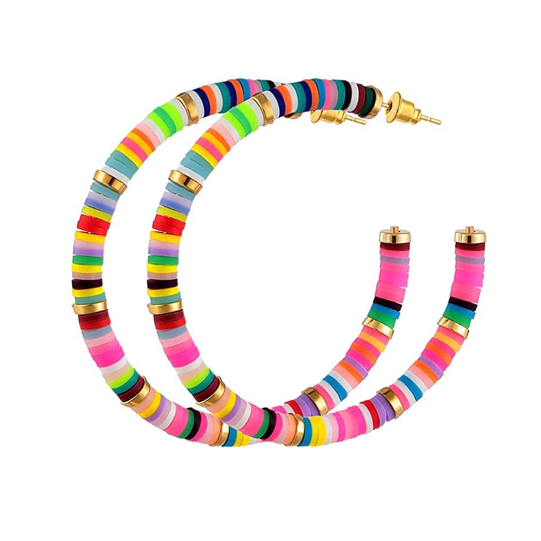 Yellow Chimes Fashion Golden Women Earrings | Western Style Gold Plated Big Hoop Earrings