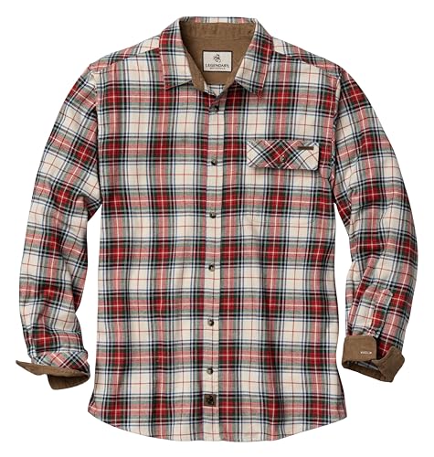 Legendary Whitetails Men's Flannel Shirt Long Sleeve Button Down ...