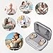 Hearing Aids for Seniors, Rechargeable OTC Hearing Aids with Smart Noise Reduction, Providing Clear Sound Quality (Metallic Gray)
