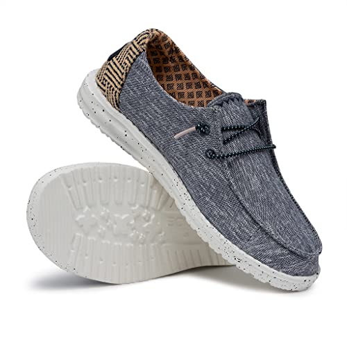 Image of HEYDUDE Women's Wendy Chambray | Women's Shoes | Women's Lace Up Loafers | Comfortable & Light-Weight
