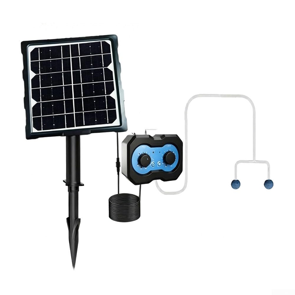 Solar Teichbelüfter Pumpe mit Backup und Metall
