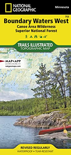 Boundary Waters West Map [Canoe Area Wilderness, Superior National Forest] (National Geographic Trails Illustrated Map, 753)