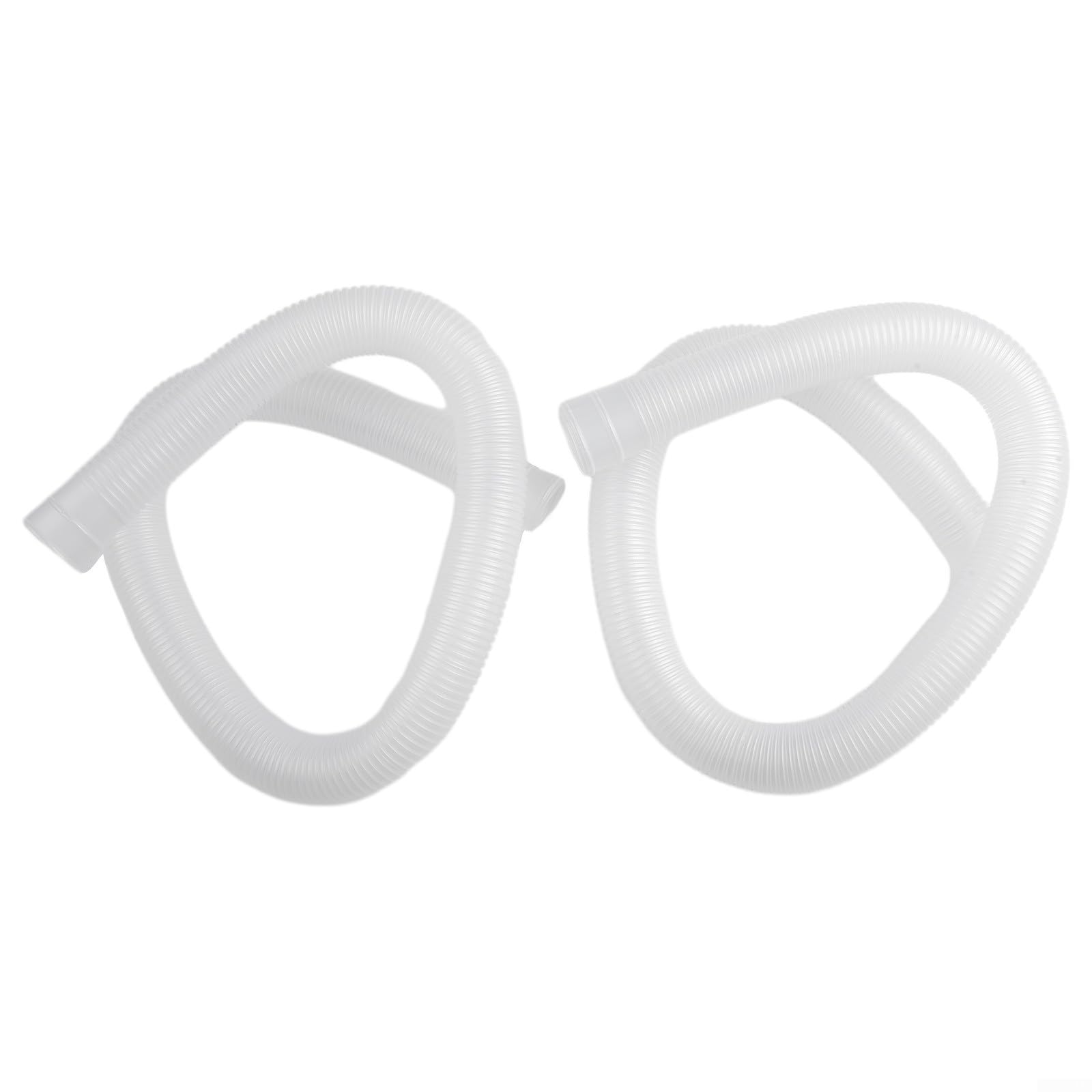 2 Pack Above Ground Pool Filter Pump Replacement Hose | 1.25" Spiral Wrap PVC Water Hose | W/Double Insulation For Cartridge Pump Systems | 39" Length(white)