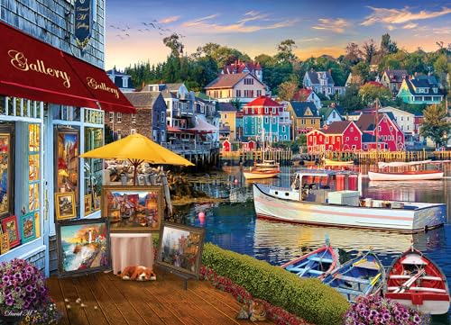 Cobble Hill 1000 Piece Puzzle – Harbor Gallery – Sample Poster Included