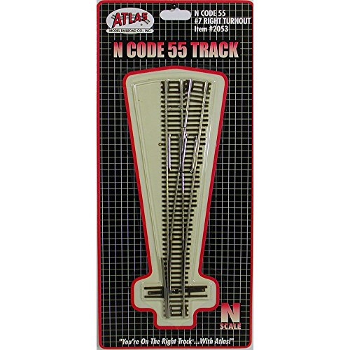 ATLAS MODEL 2053 Code 55 #7 Right Turnout N