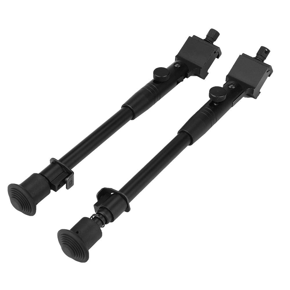 Adjustable Bipod 9-12 Inch Aluminum Alloy Adjustable Tacticals Rifles Bipod Stabilizer Monopod for Hunting Shooting, 20mm Rails, Black