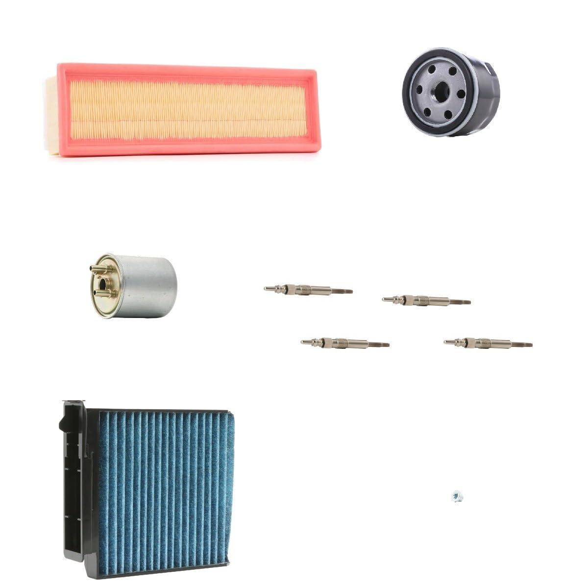 RIDEX 4682P5862 Kit de servicio con filtro previo Compatible con RENAULT Twingo 2 CN0