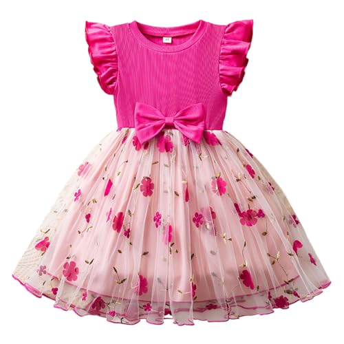 Genérico Vestidos Formales para niñas Ligero y cómodo Vestido Entallado Elegante Cuello Halter Moderno Detalles de Lentejuelas y Purpurina Vestido Fluido para niños Cintura elástica Ajustable