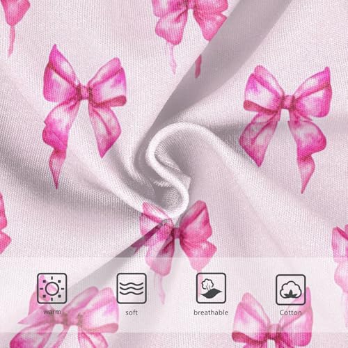 Cotton Girls Underwear Toddlers Pink Watercolor Bows Panties Little Girl Fun Briefs Girls Undies 2t3