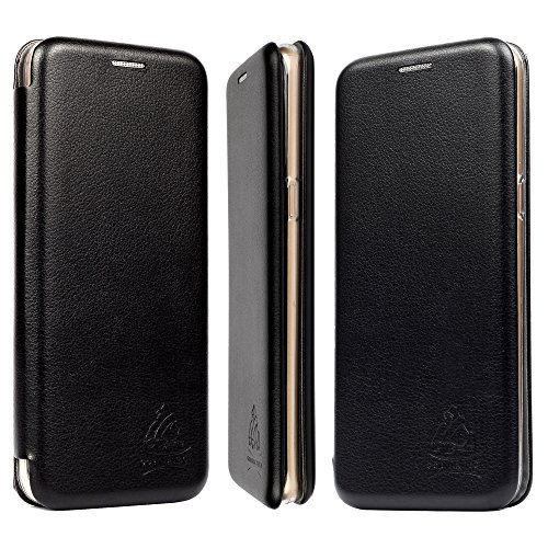Gorilla Tech - Funda de Piel para Nokia 8 (Cierre magnético, función Atril, Cierre magnético), Color Negro