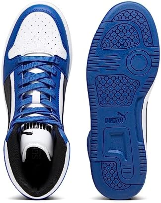 PUMA Men's REBOUND LAYUP Sneaker, PUMA White-PUMA Black-Clyde Royal, 13 | Image 2