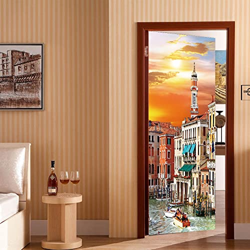 Trompe l'oeil porte mural 3D pour agrandir un petit couloir sombre - 4
