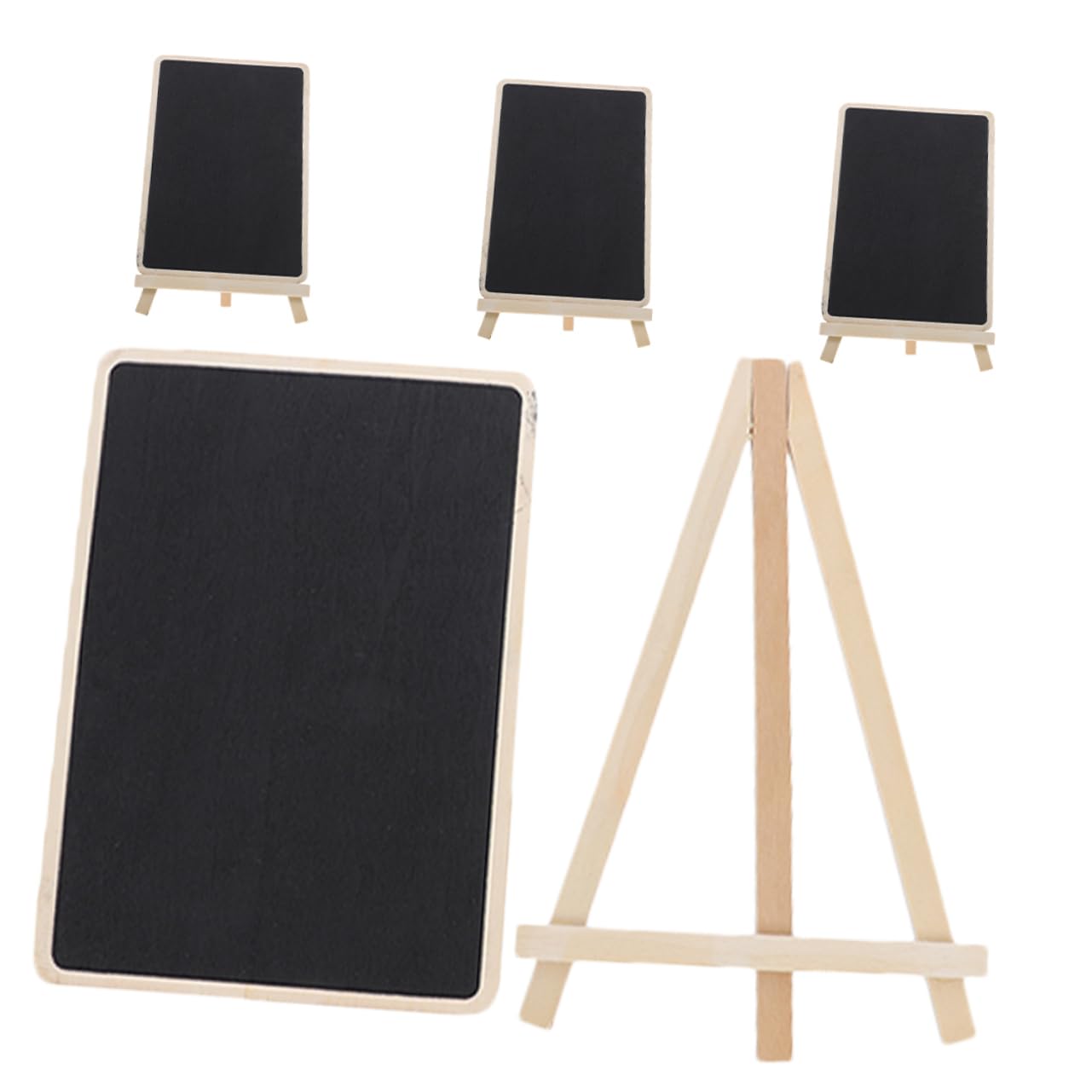 16pezzi Lavagna Nera Mini Legno Da Lavagnetta Da Tavolo Per Decorazione Ufficio e Messaggi Personali e Resistente Per Eventi e Feste