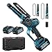6&8 inch Mini Chainsaw Cordless,Brushless Electric Chainsaw with 2X4000mAh Batteries, Portable Chain Saw,Auto-Oiler Compatible with Makita 18V Akku,Handheld Saw fit for Gardening Wood Cutting,Trimming
