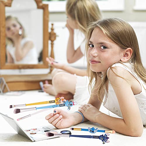 5Pcs Anime Sti-tch Makeup Brush Set,Sti-tch