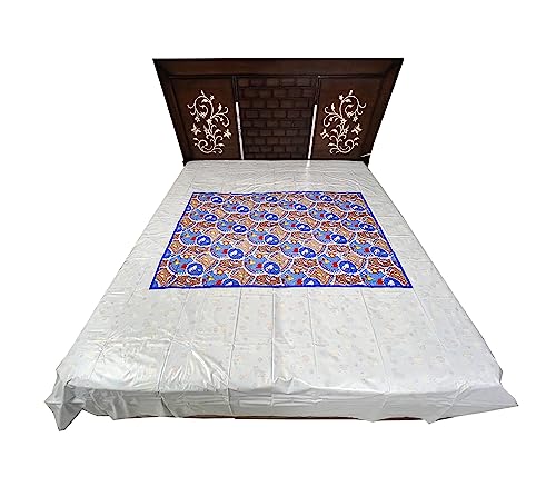 Image of EcoSoft Plastic Sheet,PVC Sheet for Kids,Rubber Sheet for Babies,Bed Wetting Protector(90 x 135 cm) (Blue Cow)
