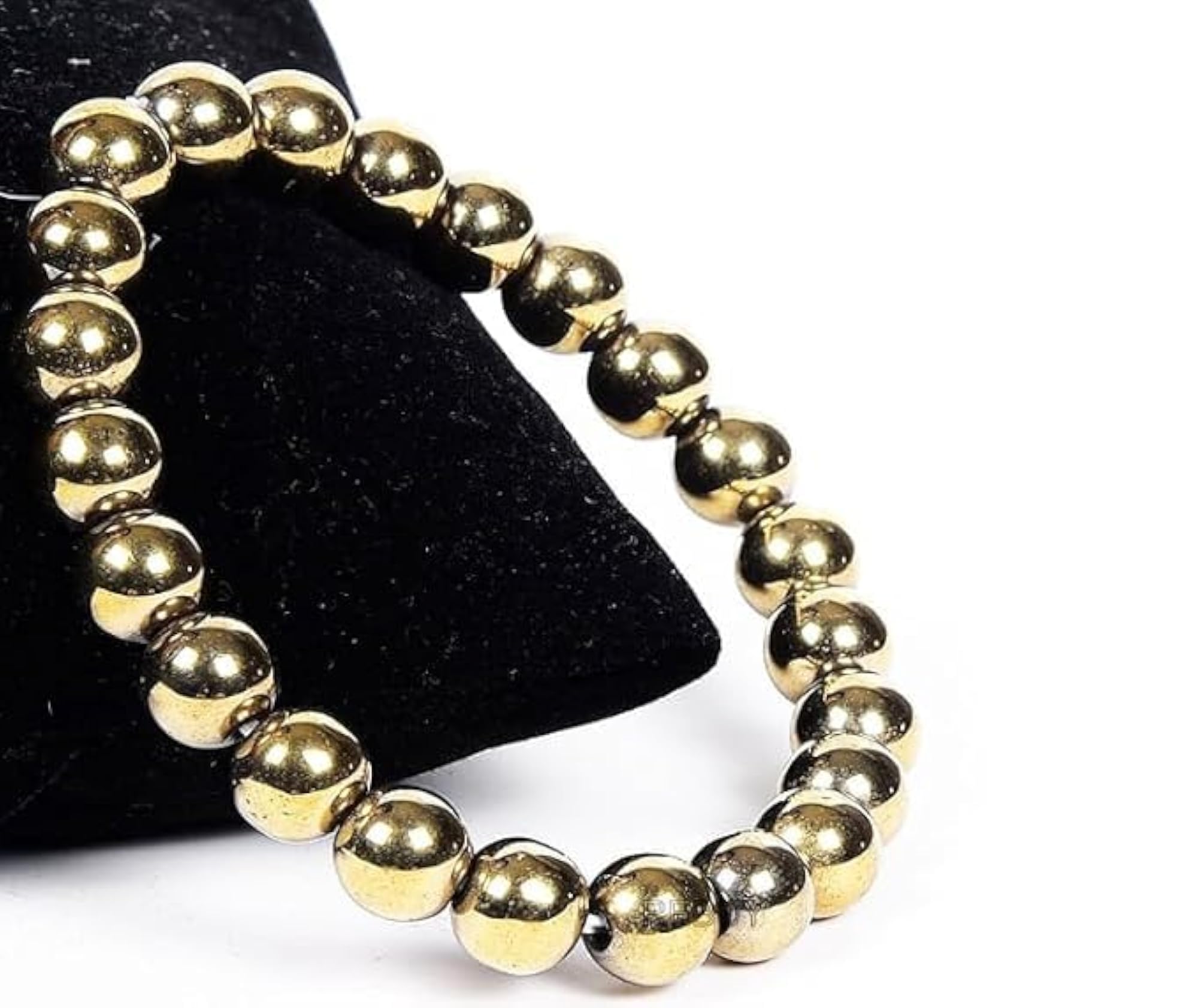 Beautiful Round Cut Golden Pyrite Bracelet with Certificate