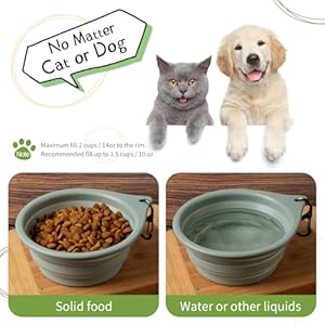 Collapsible Dog Bowls 2pcs for Puppy Bowl Portable Dog Bowl for Small to Medium Sized Dogs and Cats Travel Dog Bowl is Ideal for Traveling and Hiking Bpa Free  Cucciolini Doodles Collapsible dog bowls 2pcs for puppy bowl portable dog bowl for small to medium sized dogs and cats travel dog bowl is ideal for traveling and hiking bpa free   cucciolini doodles