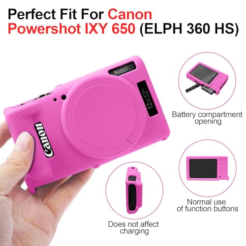 Funda de silicona Easy Hood para Canon PowerShot IXY 650 miniatura 5