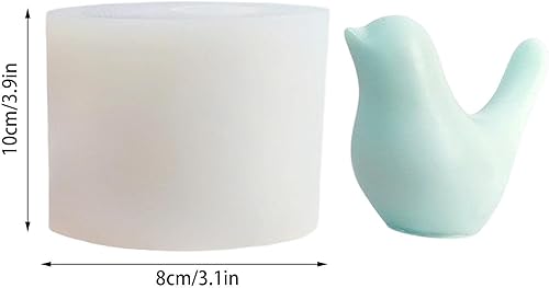 Miniatura 2 de Moldes de resina 3D de silicona, moldes de silicona para pájaros para resina epoxi, moldes de vela en forma de pájaro para Pascua, primavera,