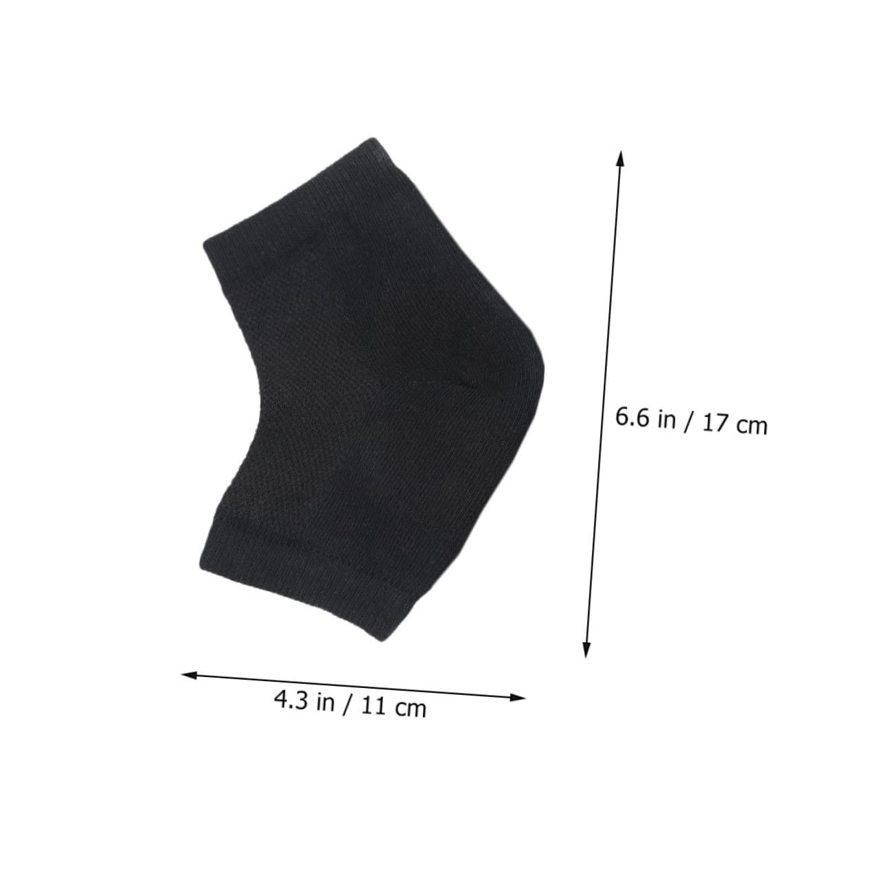 HONMEET Moisturizing Heel Socks 4 Pack Cracked Heel Repair Dry Feel Relief Stretchy Toeless Spa Socks