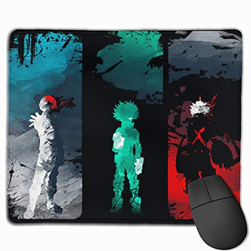 vaweyaw Mouse Pad with Designs, Anti Slip My Hero Academia Mouse Mat for Computer, Laptops Natural Rubber Mouse Mat Gaming Mouse Pad 11.8 X 9.8 inch