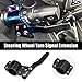 X AUTOHAUX 2pcs Car Turn Signal Extension Steering Wheel Extension Turn Rod Position Up Kit Rod Extension Black