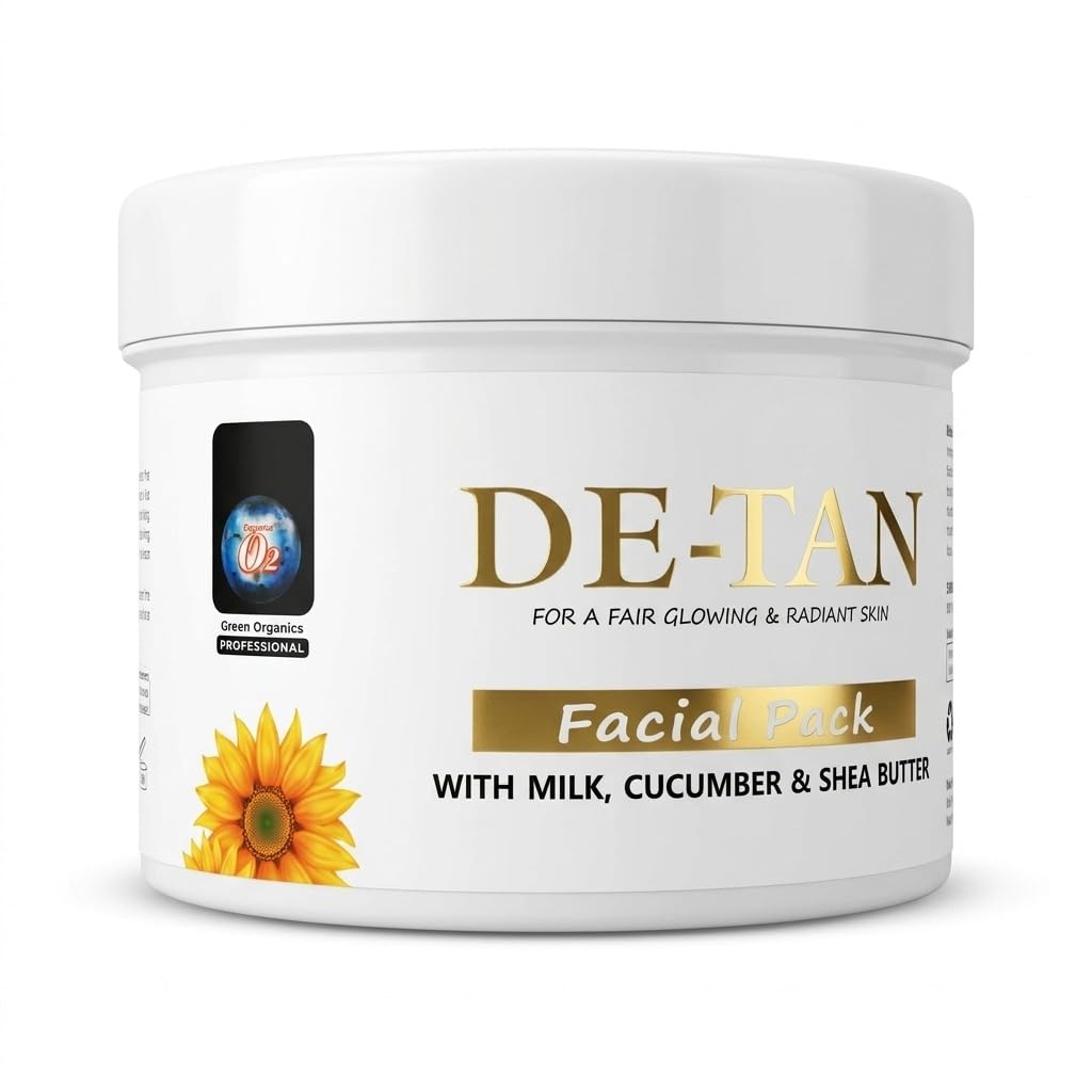 O2 De-Tan Facial Pack with Milk, Cucumber & Shea Butter | Removes Tan, Brightens Skin Tone, Deep Nourishment for Glowing, Radiant & Even Complexion | Suitable for All Skin Types-image-12