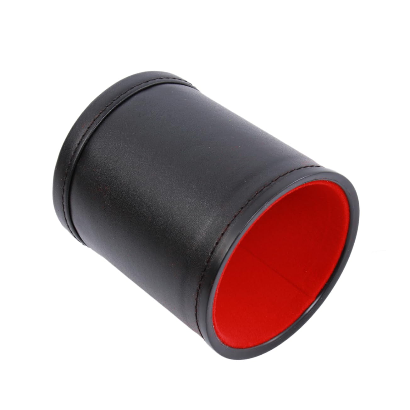 Abaodam 3sätze Pu-Leder Würfelbecher Mit PVC-würfeln Leiser Dice Cup Für Bar Und Familienspiele Für Camping Und Partys Robustes Design Schwarz