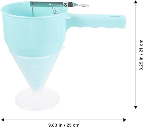 Miniatura 6 de Yardwe Dispensador de pasteles para panqueques para hornear, dispensador de pasteles de embudo de plástico con soporte para cupcakes, Takoyak