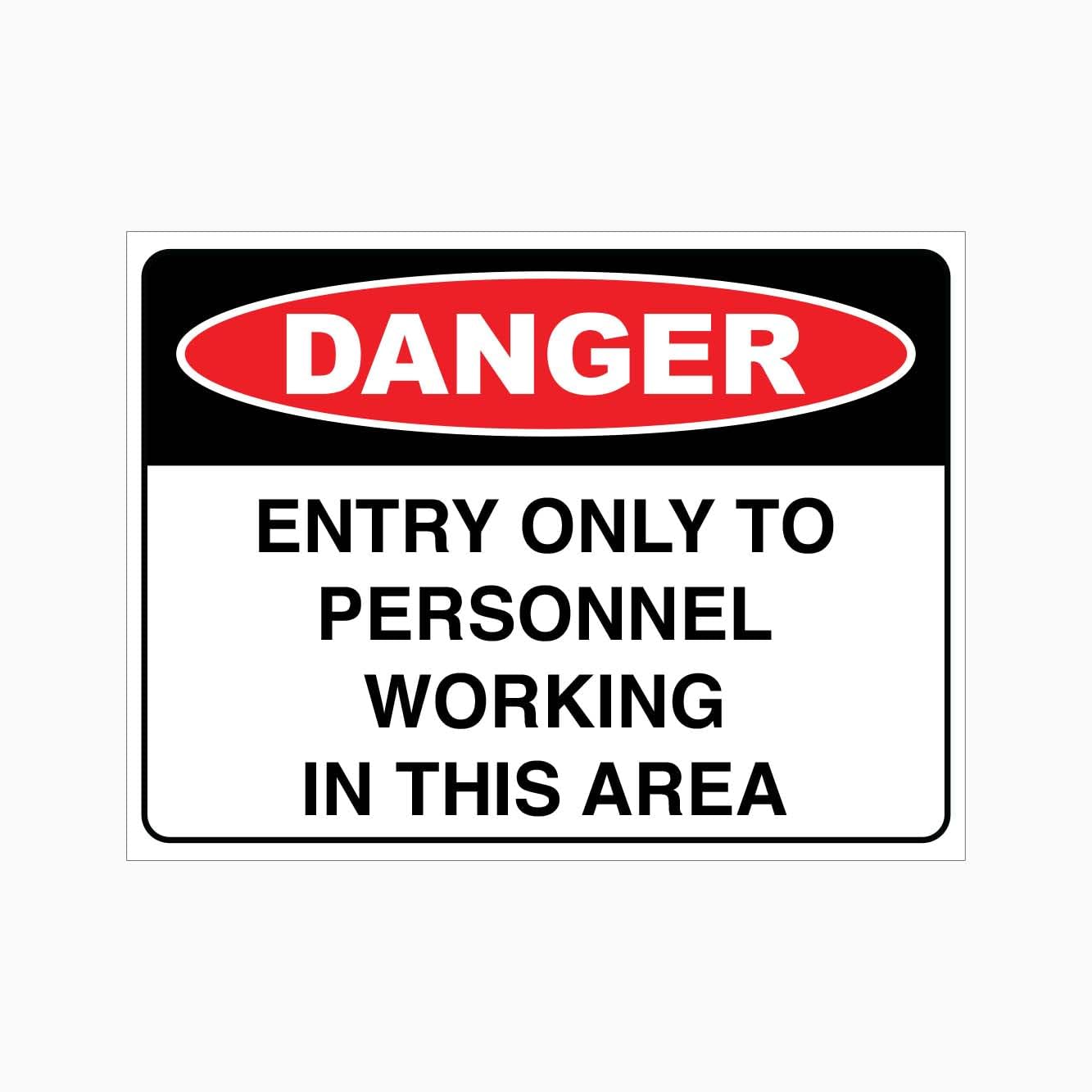 Staff Only Entry Sign L9214, 12x8 Inch Metal Tin Sign, Workplace Restricted Access Sign